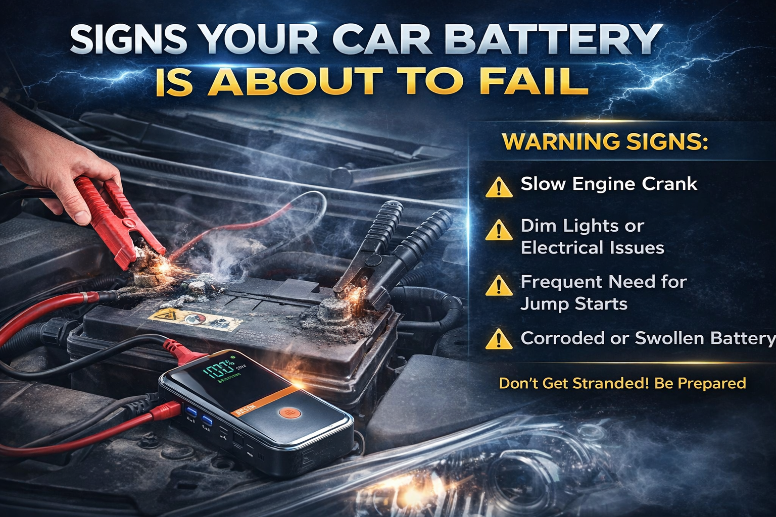Signs Your Car Battery Is About to Fail