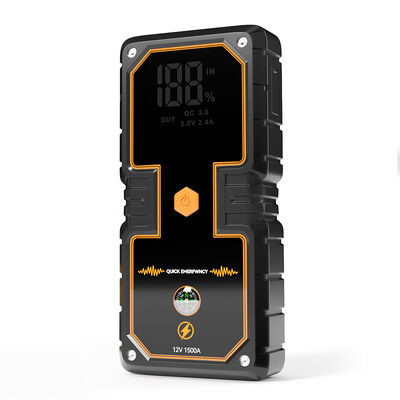 16000mAh Car Intelligent Jump Starter For Up To 3L Gasoline And 6L Diesel Emergency Tool Zip Box