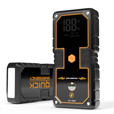 16000mAh Car Intelligent Jump Starter For Up To 3L Gasoline And 6L Diesel Emergency Tool Zip Box