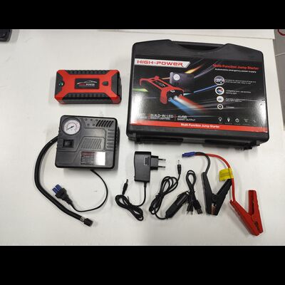 5400mAh Automobile 2 In 1 Jump Starter With Air Compressor 300A - 600A Portable Car Battery Charger Jump Starter