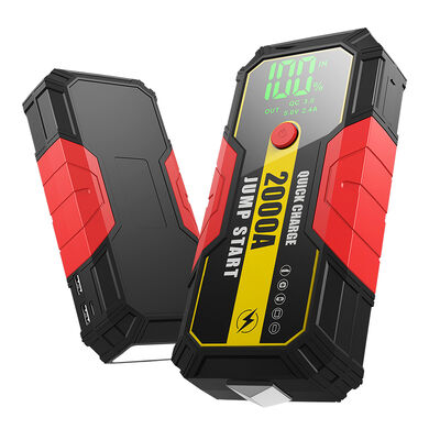 6.0L Petrol / 3.0L Diesel Smart Car Jump Starter And Tyre Inflator WIth LED Flash Light  SOS Warning Light