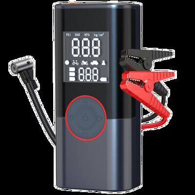 Portable Car Battery Jump Starter Pack Type C Jump Starter With Air Compressor 0-150PSI