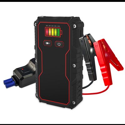 Car Battery Jump Starter 8000mAh 10000mAh 12V With Tire Inflator Power Bank Emergency Battery Jumper Pack