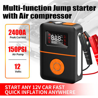 150 PSI Portable Tire Inflators 8000mAh 12000mAh 16000mAh Automotive Battery Charger Jump Starter