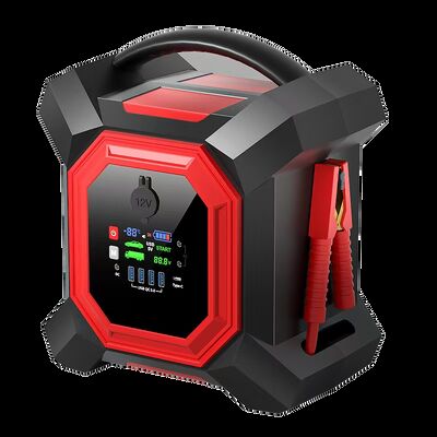 24V Truck Jump Starter 64000mAh Car Battery Booster Pack Portable Air Compressor Strong Clip Jump Starter