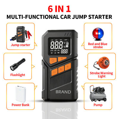 150 PSI Portable Tire Inflators Jump Starter 12000 MAh 12V Car Battery Booster Smart Jumper Cables