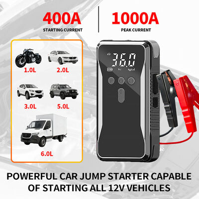 Portable Intelligent Tyre Pump 3-140 Psi Electric Tire Inflator Electric Bikes Motorcycles Automobile  2 In 1 portable car jump starter emergency car starter pack
