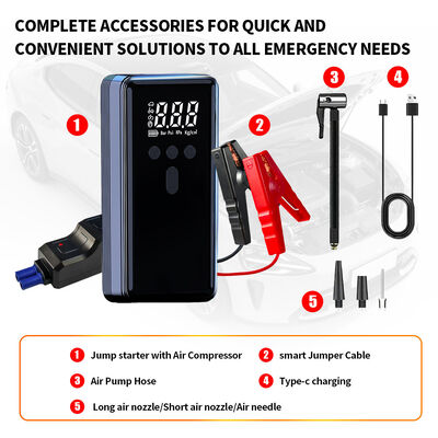 Portable Car Charger Jump Starter  6000mAh 8000mAh 10000mAh 12000mAh  emergency car battery charger portable car jump starter Vehicle emergency power supply