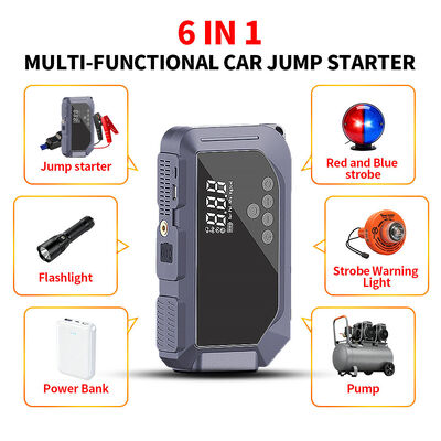 Multi Functional Portable  Automobile Car Jump Starter 6000mAh 8000mAh 10000mAh 12000mAh Emergency Car Jump Starter