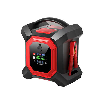 24v Truck Jump Starter 64000mAh Car Battery Booster Pack Air Compressor 12v Car Jump Starter 2000A Battery Operated Tire Inflator