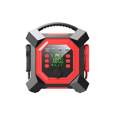 24000mAh Car Jump Starter Power Bank With Tire Inflator 150PSI Digital Car Battery Booster