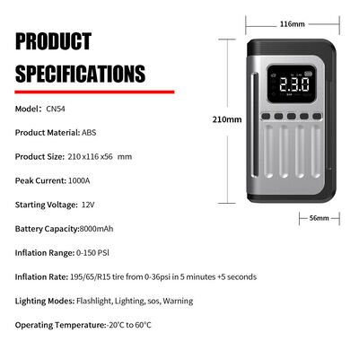 Portable Car Emergency Battery Jump Starter Power Bank 8000mAh Battery Charger Jump Box Jump Starter