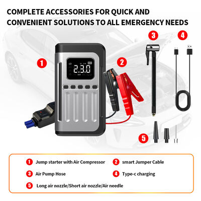 Portable Car Emergency Battery Jump Starter Power Bank 8000mAh Battery Charger Jump Box Jump Starter