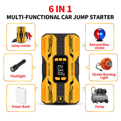 8000mAh Automobile Jump Starters Auto Shut Off Power Bank Motorcycle Tire Inflators Jump Starter