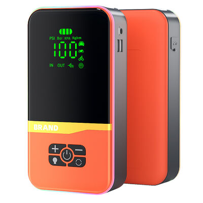 Multifunction Car Battery Jump Starter Pack Air Compressor With USB Port LED Light Flashing Warning Light