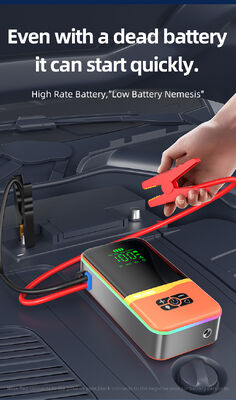 12V Auto Jump Starter Power Bank Multi Function Jump Starter With LED Flashlight Emergency Jump Starter Power Bank