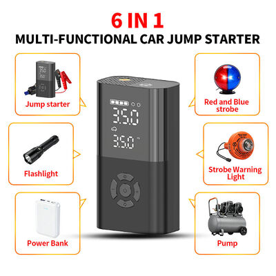 Car Emergency Jump Starter Air Compressor Automobile Inflatable Pump Jump Starter Power Supply Power Bank