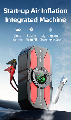 6000mAh - 24000mAh Battery Tire Inflator & Jump Starter With LED Flashlight SOS Light Battery Operated