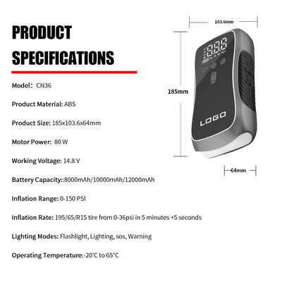 Multi Function Car Emergency Jump Starter 8000mAh 10000mAh 12000mAh 12V Vehicle Battery Jump Starter