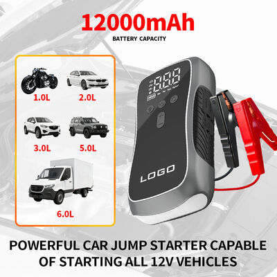 Multi Function Car Emergency Jump Starter 8000mAh 10000mAh 12000mAh 12V Vehicle Battery Jump Starter