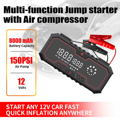 Portable Car Jump Starter 12V USB Emergency Vehicle Jump Starter Battery Power Bank  Interface Jump Starter