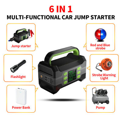 Digital Multi Functional Jump Starter With Flashlight Car Battery Charger Air Compressor Tire Inflator 150PSI
