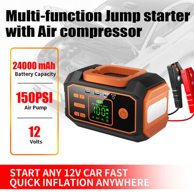 10000mAh 12000mAh 16000mAh Jump Starter Power Bank Emergency Starter Battery With Air Compressor