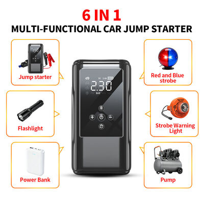 Electric Emergency Car Battery Charger Booster Pack Air Pump 150PSI Car Portable Tyre Inflator