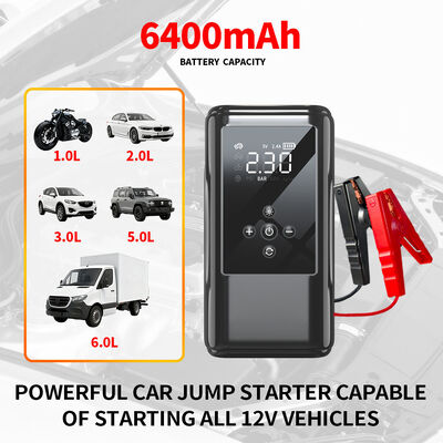 Car Portable Tyre Inflator Jump Starters Emergency Car Battery Charger Booster Pack Air Compressor