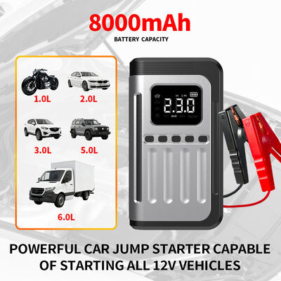 Car Emergency Battery Jump Starter Power Bank Portable  8000mAh Battery Charger Jump Box