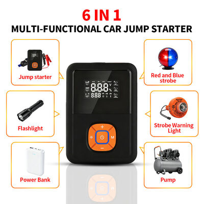 Car 3 In One Multifunctional Jump Starter 12V 8000mAh 12000mAh 16000mAh Emergency Car Charger Jump Starter