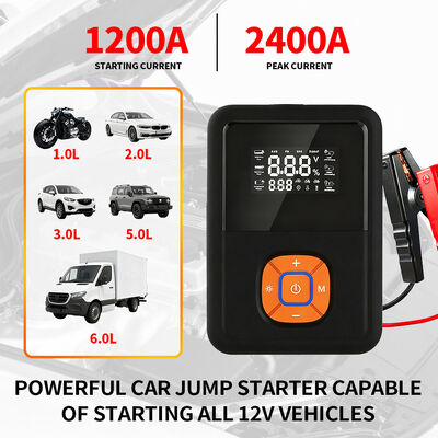 Car 3 In One Multifunctional Jump Starter 12V 8000mAh 12000mAh 16000mAh Emergency Car Charger Jump Starter