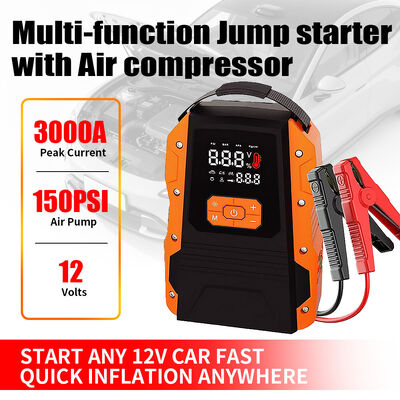 Portable Car Emergency Jump Starter 20000mAh 150PSI Auto Tire Inflator 12V Battery Jump Box Car Tire Pump