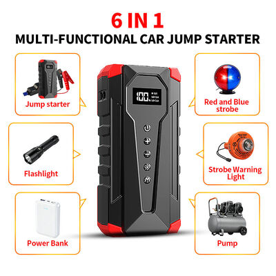 12000mAh Battery Jump Starter With Air Compressor 12 Volt Battery Jump Box Auto Battery Booster Tire Inflator