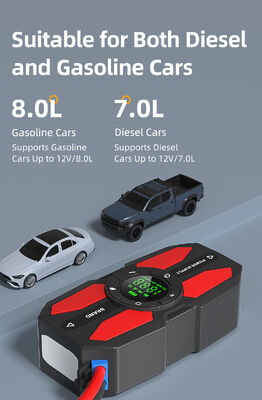 12V Multifunction Auto Jump Starters Car Emergency Battery Jump Starter Booster Starter With Tire Inflator