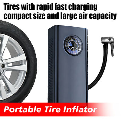 Wireless Airpump  Smart Digital  Car Tire Inflator with LED Light, Warning Light & SOS