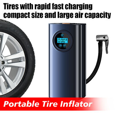 1500mAh Digital Tire Inflator Wireless Electric Car Battery Jump Starter Rechargeable Air Compressor With SOS Light