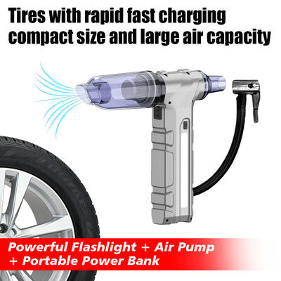 Multi Function Portable Tire Inflator Car Vacuum Power Bank Battery Booster 8000mAh Jump Starter With Vacuum Cleaner
