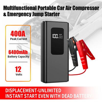 Automobile Emergency Mobile Power Supply 16000mAh 14.8V Portable Emergency Jump Starter SmartEmergency Car Battery Jump Starter with LED Light, Warning Light, SOS & Rechargeable Portability