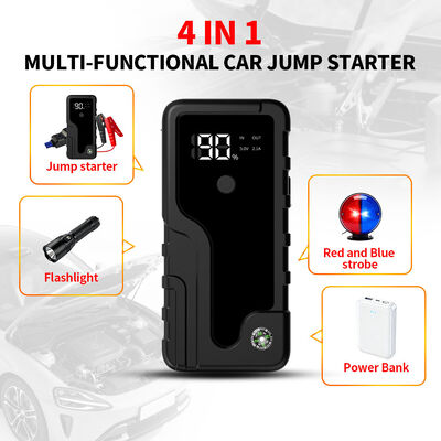 Intelligent Automobile Jump Starters 6400MAH 12V Portable Car Jump Starter Power Bank MultifunctionEmergency Car Battery Jump Starter with Smart Digital LED Light, Warning Light & SOS
