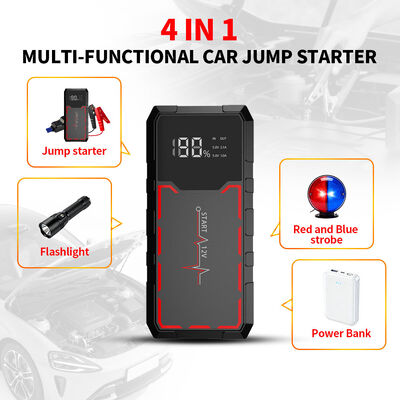 Outdoor 12V Multi Function Portable Car Jump Starter 6800mAh Battery Lithium Battery Booster SmartEmergency Car Jump Starter with Digital Control, LED Light, Warning Light & SOS Function