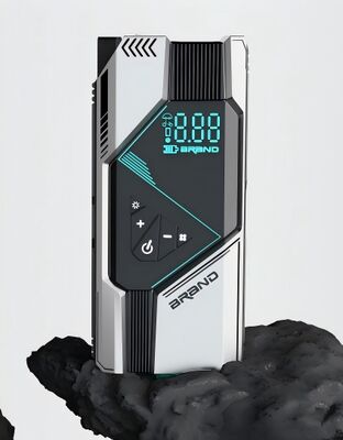 Smart Digital Portable 1000A Peak Current Jump Starter and 150 PSI Max Pressure Tire Inflator with 6400mAh Battery