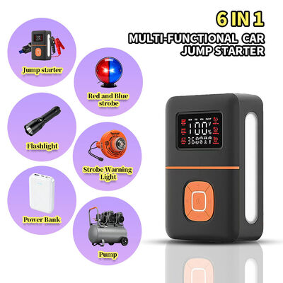 6-in-1 Jump Starter with 150 PSI Air Pump and 2400A Peak Current for Cars and Trucks