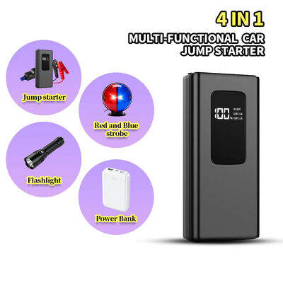6400mAh 400A Peak Car Jump Starter with Multi-Function Design Including Air Compressor and Portable Power Bank