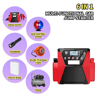 42000mAh 12V/24V Dual-Voltage Jump Starter with 150PSI Air Compressor for All Gas and Diesel Vehicles