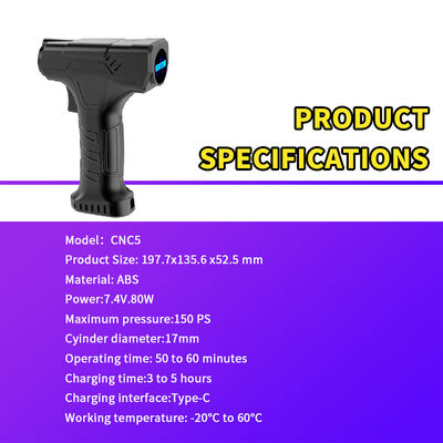 Multi-Purpose Cordless Air Pump for Car And Bicycle Tires with Emergency Indicator