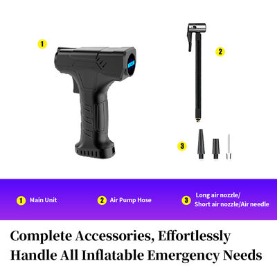Multi-Purpose Cordless Air Pump for Car And Bicycle Tires with Emergency Indicator