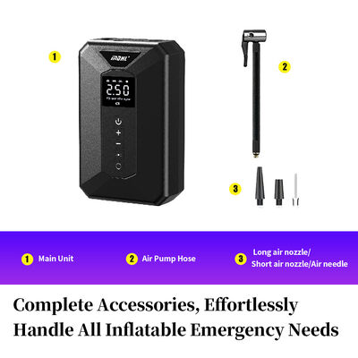 Compact Portable Tire Inflator with 150 PSI Auto Shut-Off and Type-C Charging for Efficient Inflation
