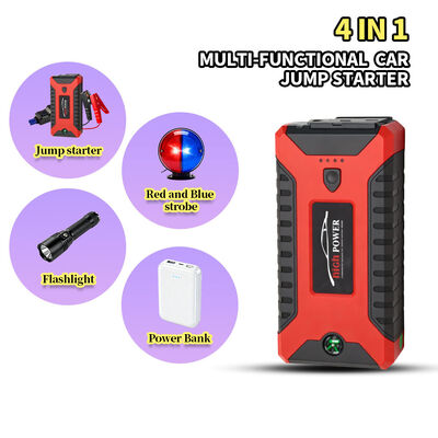 600A Peak Current 5400mAh 4-in-1 Multi-Function Car Jump Starter with Air Compressor and Power Bank