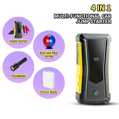 Multi-Function Car Jump Starter with 600A Start Current 14000mAh Battery Capacity and Built-in Air Compressor for Emergency Vehicle Starting